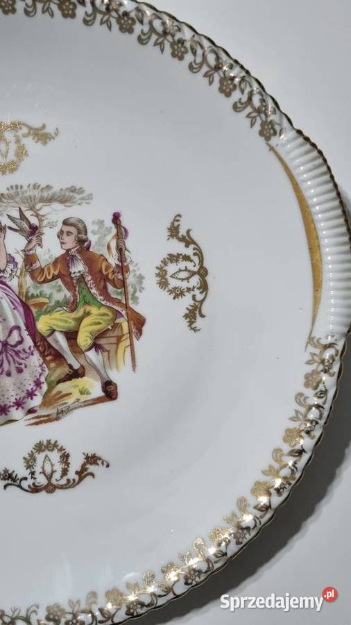 Talerz Porcelana Francuska Wyposażenie wnętrz Wola Podłężna