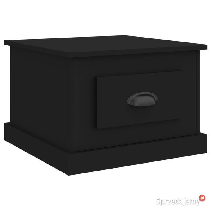 Stolik kawowy czarny 50x50x35 materiał Warszawa