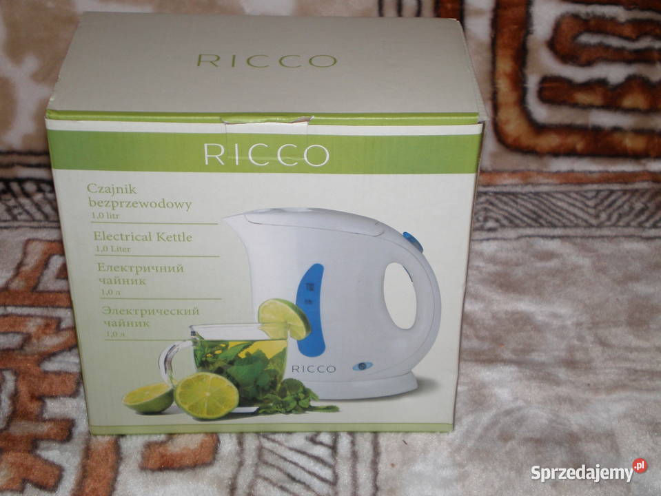 Sprzedam czajnik bezprzewodowy Ricco nowy 30 Nowy Żmigród