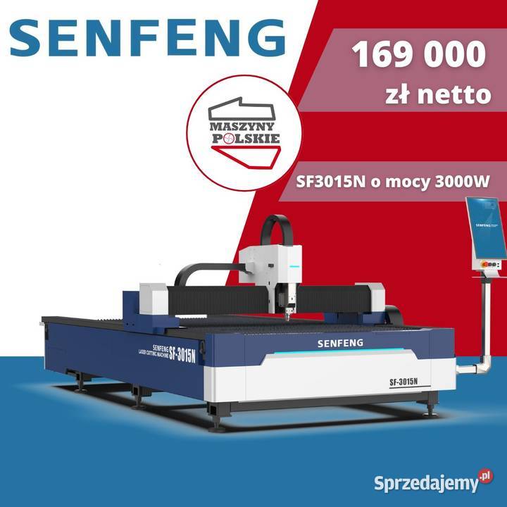 Nowa wycinarka laserowa fiber SF3015N 3000W Toruń