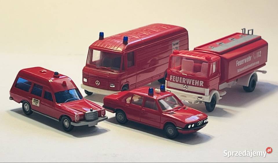 Kolekcjonerski zestaw aut straż pożarna Grupa