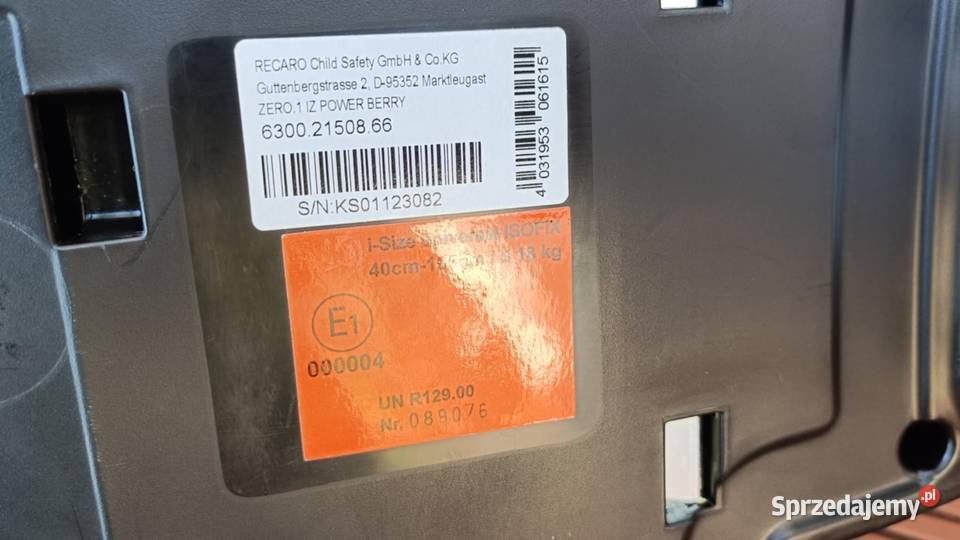 Fotelik obrotowy RECARO Recaro