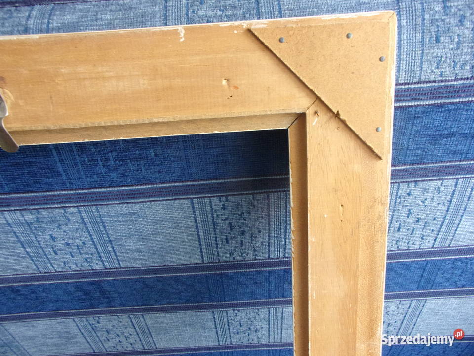 Duża ładna drewniana rama 5070 pochodzi z lat 70 Malarstwo