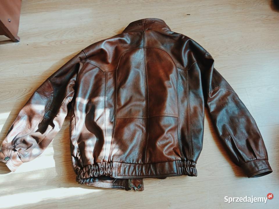 Klasyczna Kurtka Skórzana ELAZAR LEATHER Rozmiar Skóra naturalna  Ruda Śląska sprzedam