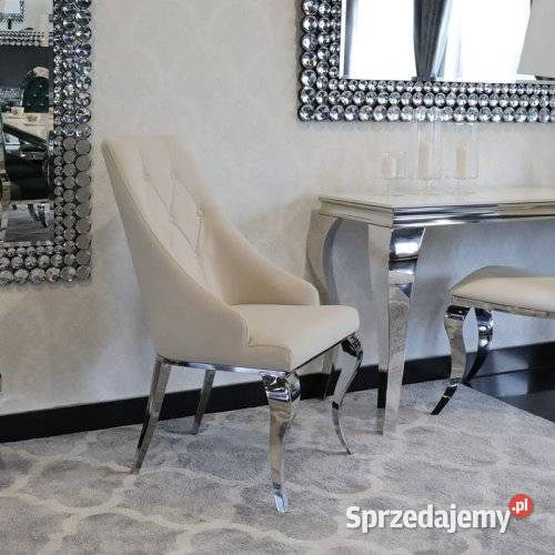 Krzesła glamour William Tapicerowane Pikowane Krzesła Warszawa