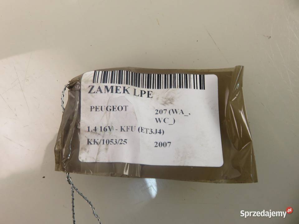ZAMEK LEWY PRZEDNI PEUGEOT 207