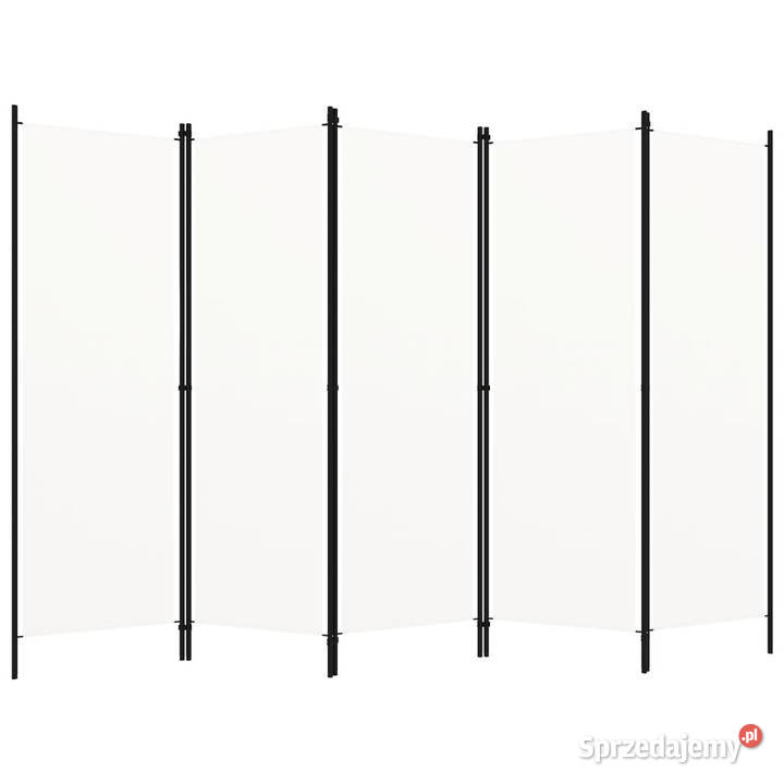 Parawan 5panelowy biały 250 x 180 WM320723 mazowieckie Warszawa