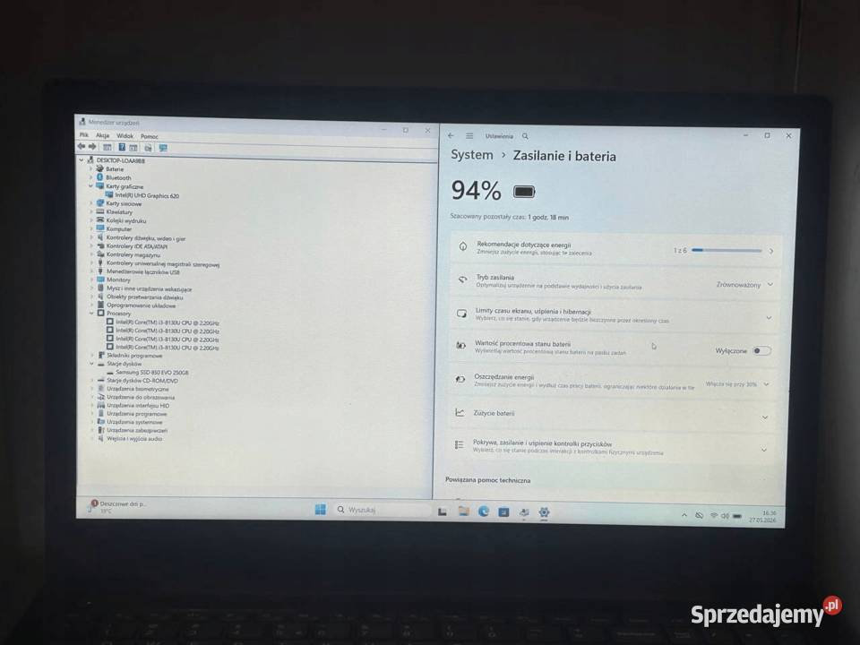 Laptop Lenovo V33015IKB 15 Intel Core i3 8 GB Warszawa sprzedam