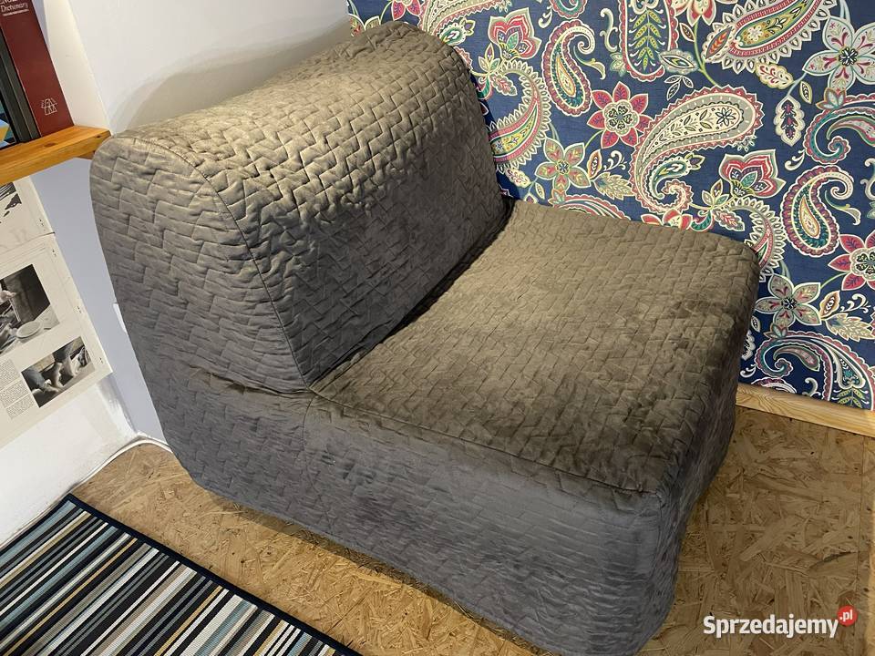 Fotel IKEA rozkładany do spania LYCKSELE łóżko Chudów