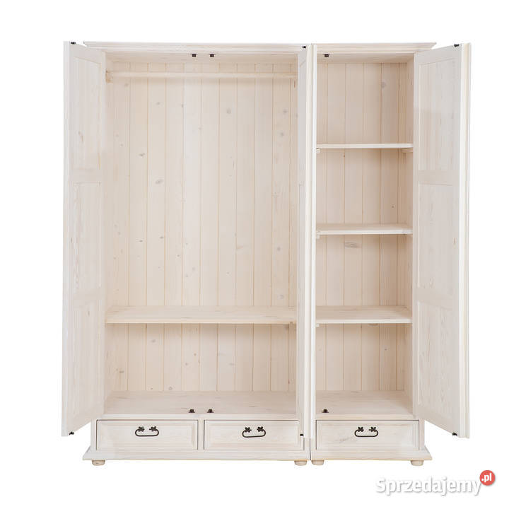 Stylowa duża szafa trzydrzwiowa na ubrania do sprzedam
