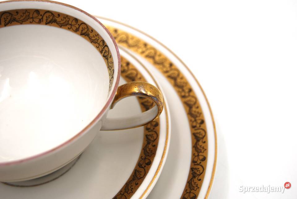 Filiżanka zestaw trio Sonnenberg porcelana Poznań