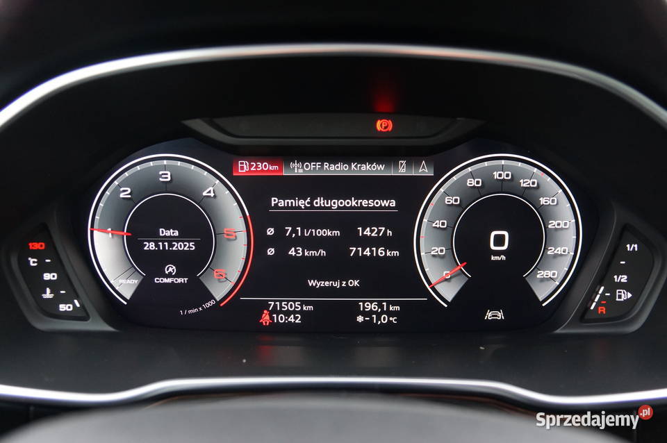 Audi Q3 20 TDI CR 4x4 SLine Navi Virtual Kamera Rok produkcji 2018 Samochody osobowe Nowy Sącz