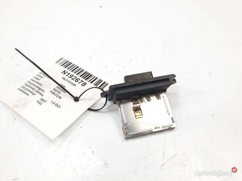 REZYSTOR NISSAN NOTE osobowe