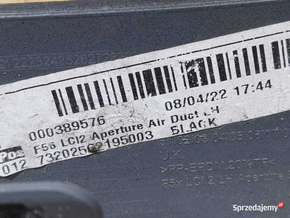 Kratka Zderzaka Lewy Przód Mini F56 LCi 9450627 Karoseria wielkopolskie Pleszew