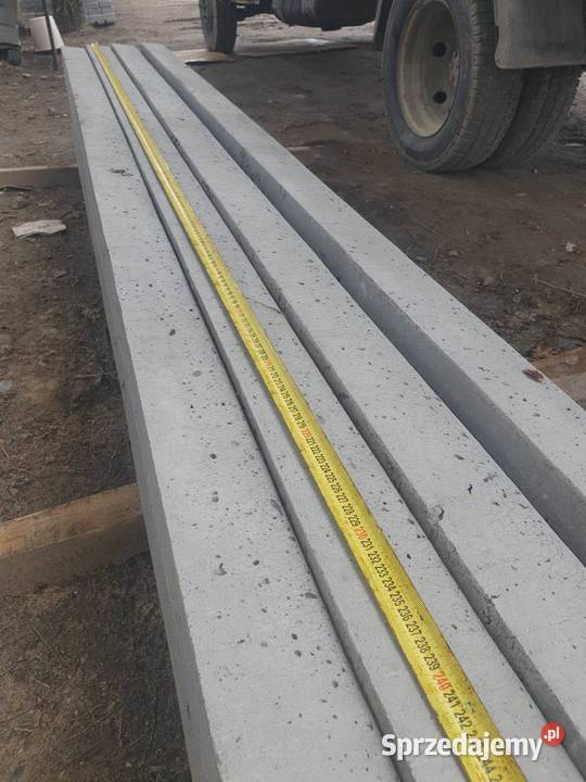 słupki betonowe Długość 250 mb Karmanowice