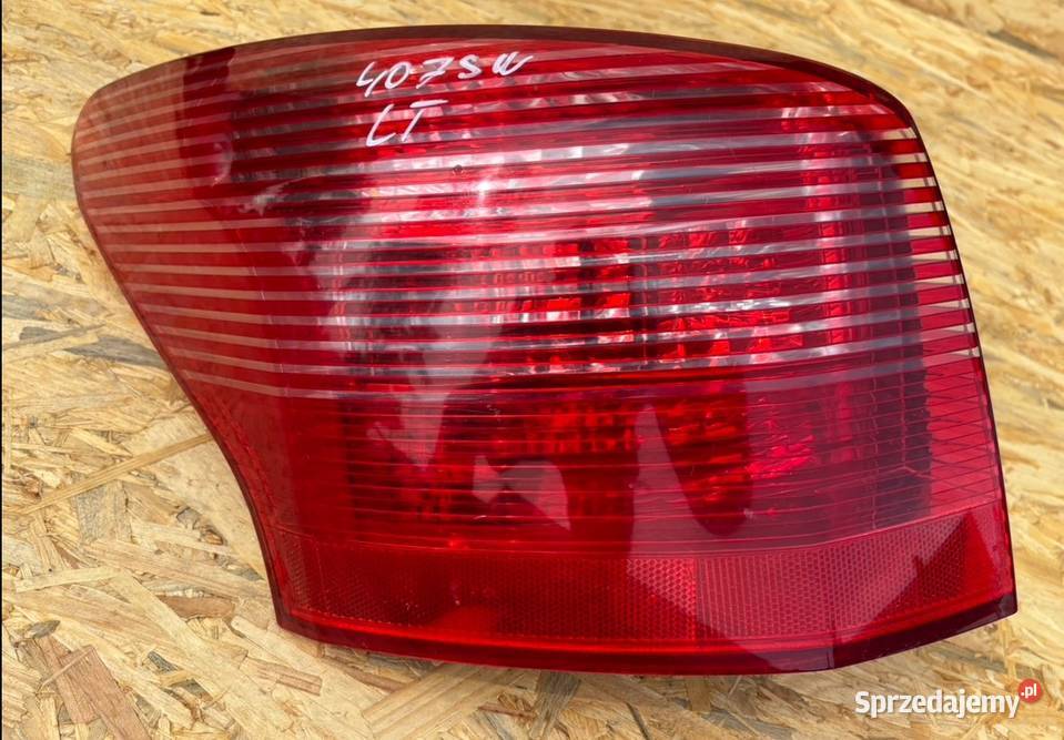 PEUGEOT 407 KOMBI SW LAMPA LEWA TYLNIA LEWY TYŁ wielkopolskie Międzychód