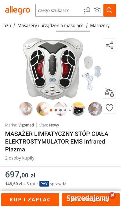 Masażer ten na podczerwień i elektrostymulator