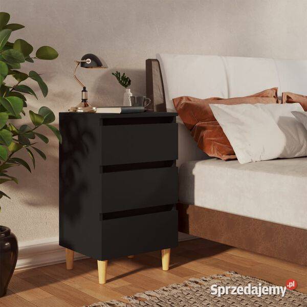 vidaXL Szafka nocna z drewnianymi mazowieckie Warszawa