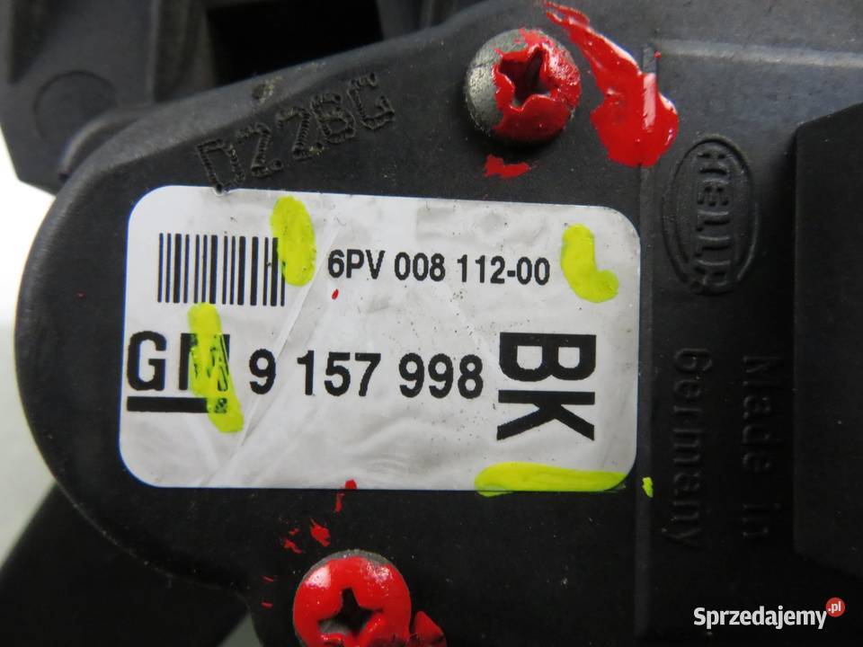 POTENCJOMETR GAZU OPEL ASTRA H 13 CDTI 9157998BK