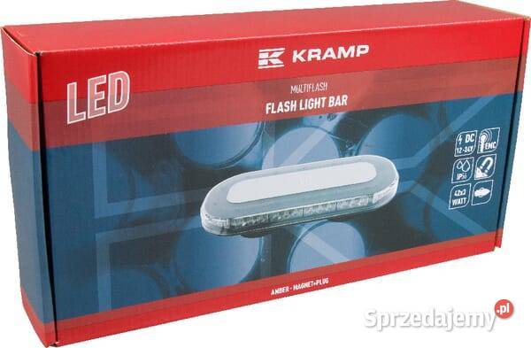 Belka świecąca LED 126W 1224V pomarańczowa Oświetlenie Kamionna
