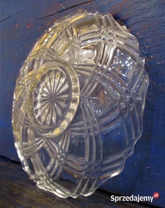 Szklany Talerzyk Deserowy PRL Nieporęt