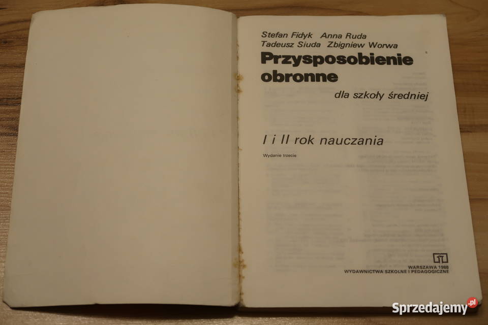 Fidyk Ruda Siuda Worwa Przysposobienie obronne Siedlce sprzedam