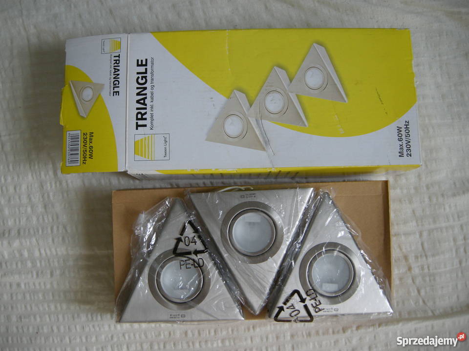 Trójkątna oprawa podszafkowa żarówki zasilacz inny kolor Rzeszów