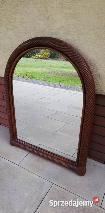 Lustro w rattanowej ramie stylowe ozdobne Lustra Garwolin