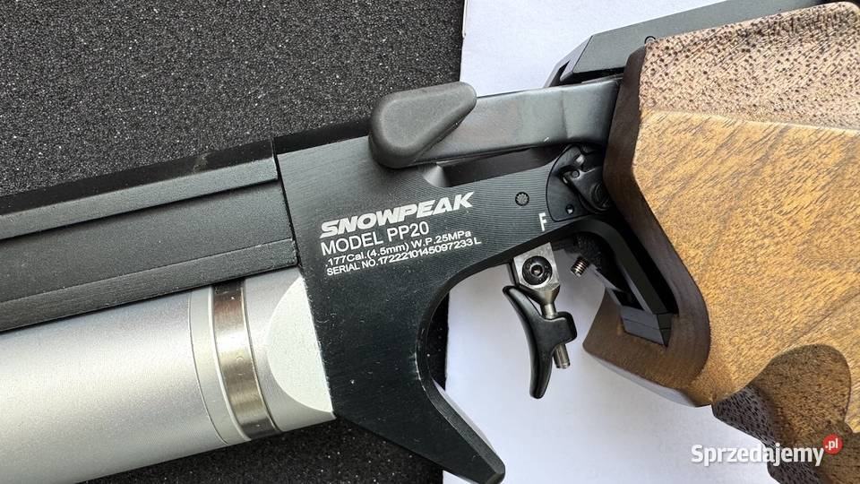 Wiatrówka Pistolet Snowpeak PP20 pcp Sporty strzeleckie i myślistwo Ostrołęka sprzedam