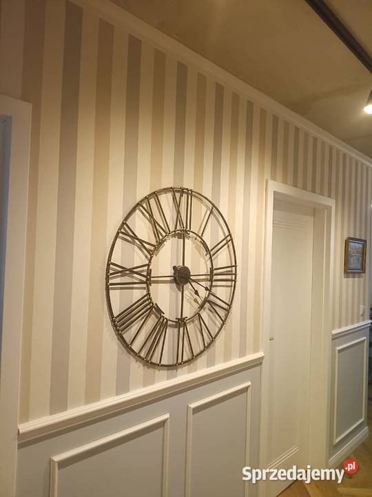 Zegar ścienny metalowy złoty antyczny 80 NOWY Kraków