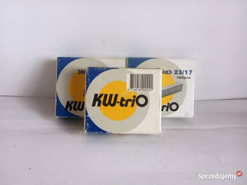 Zszywki do papieru KWtrio 2317 nowe 3 op łódzkie Bełchatów