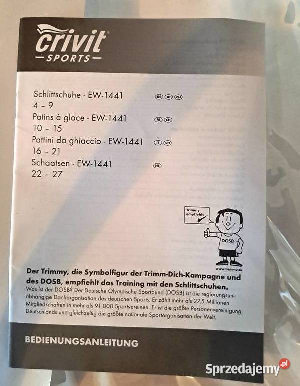 Łyżwy hokejowe amatorskie CRYVIT 42 27 NOWE Oborniki Śląskie