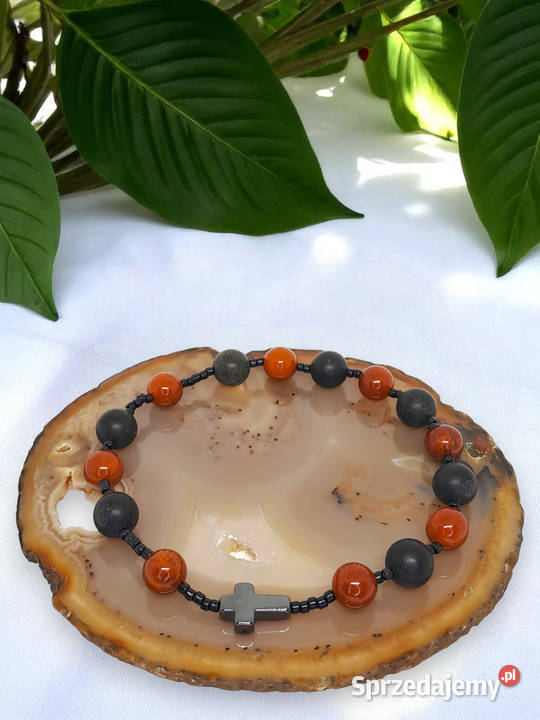 Bransoletka różaniec dziesiątka różańca BURSZTYN Warszawa