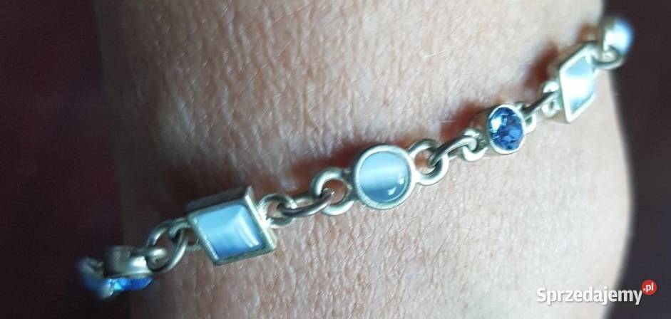 bransoletka biżuteria srebrne kryształki Kielce