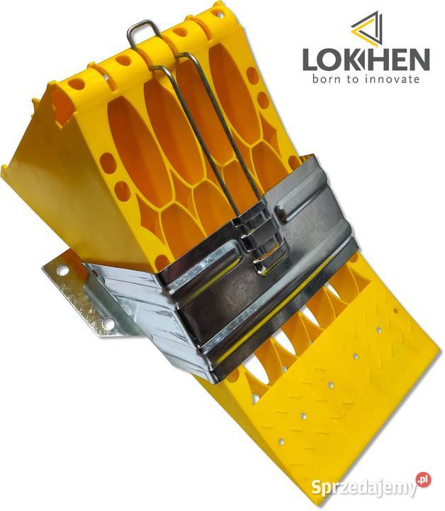 Blokada Klin Pod KOŁO 201mm E53 WKŁADKA METALOWA Pozostałe