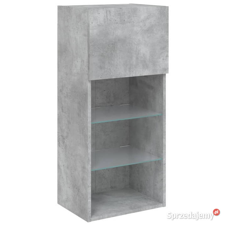 Szafka TV z LED szarość betonu 405x30x90 Warszawa