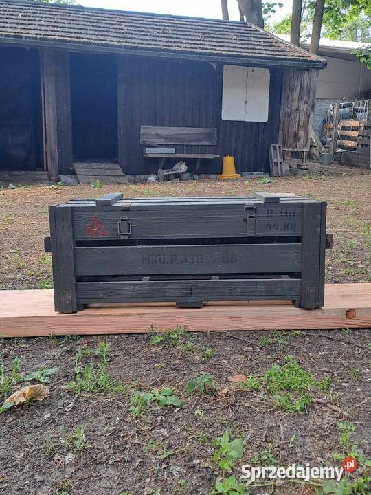Skrzynia wojskowa drewniana Kalisz