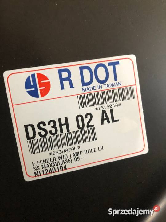 Nissan Maxima VII A35 062008 072015 Błotnik Skarżysko-Kamienna