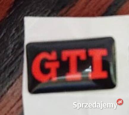 NOWY mały emblemat GTI znaczek klejany Emblematy Zamość sprzedam