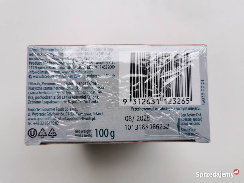 DILMAH Herbata czarna liściasta Premium Tea 100 Herbata Kraków