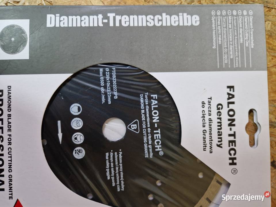 TARCZA DIAMENTOWA DO CIĘCIA GRANITU 230x222 Ręczne