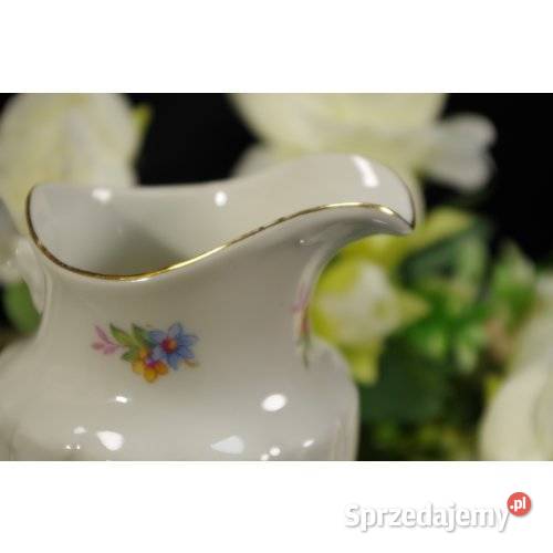Mlecznik porcelanowy Tielsch Wałbrzych dekoracja Porcelana i szkło