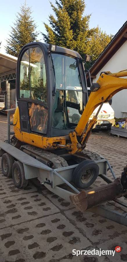 Mini koparka JCB 8016 laweta Maszyny budowlane łódzkie Kudrowice