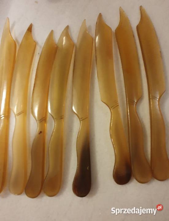 Małe NOŻE z ebonitudesignerskie z okresu PRLu Lublin