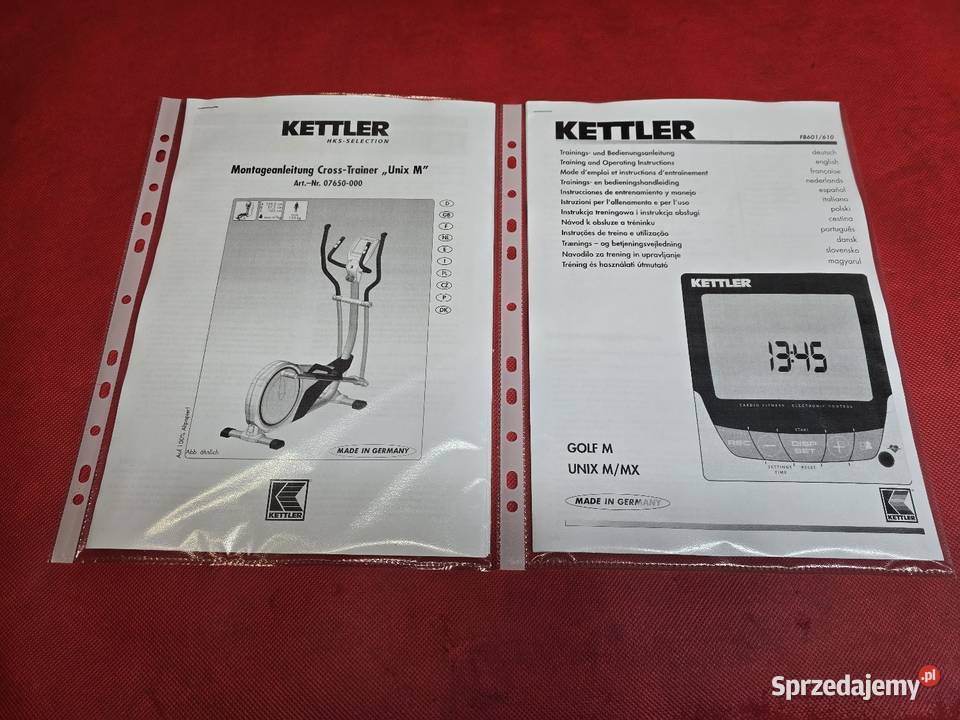 Mocny Orbitrek Kettler Unix M Cichy Magnetyczny Sprzęt do ćwiczeń Ostrzeszów