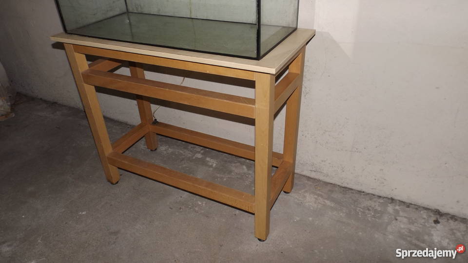 Duże akwarium stolik pokrywa z oświetleniem inny kolor Grodziczno