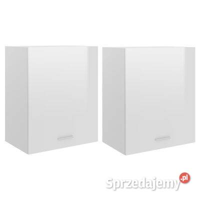 Szafki wiszące 2 wysoki połysk białe 50x31x60 Warszawa