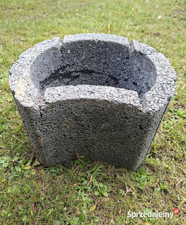 Gazon betonowy Półksiężyc 20x35 donica ogrodowa