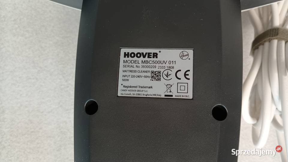 Odkurzacz do materacy HOOVER Ultra Vortex zachodniopomorskie