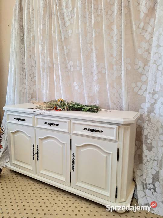 Trzydzwiowa drewniana komoda śmietankowa Dubeczno sprzedam